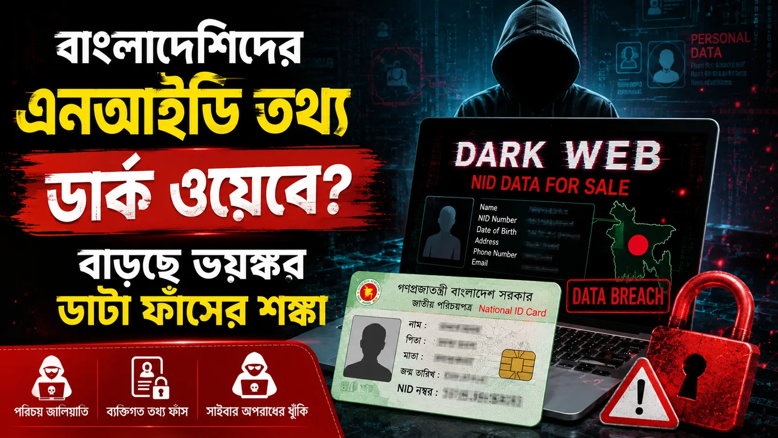 বাংলাদেশিদের এনআইডি তথ্য ডার্ক ওয়েবে? বাড়ছে ভয়ংকর ডাটা ফাঁসের শঙ্কা
